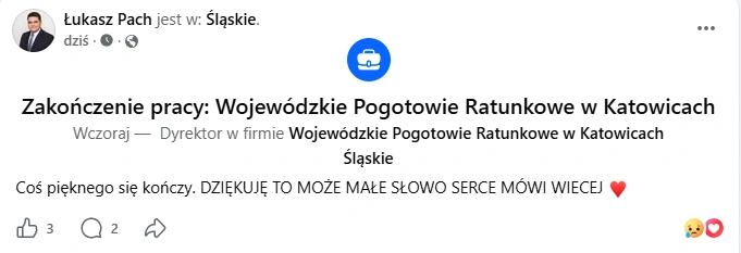 Łukasz Pach nie jest już szefem WPR w Katowicach. Jest nowy dyrektor