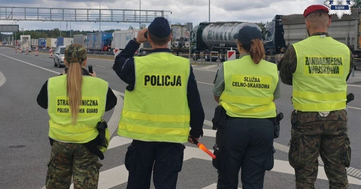 Śląscy policjanci na granicy z Niemcami. 22 funkcjonariuszy skierowano do województwa lubuskiego