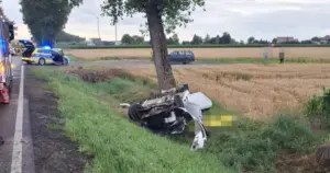 Nie żyje 28-letni kierowca. Tragiczny wypadek na DW 416