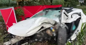 Tragiczny wypadek pod Tarnowskimi Górami. Nie żyją dwaj młodzi mężczyźni