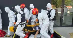 Ładunek wybuchowy na Arenie Katowice - tak ćwiczyły służby