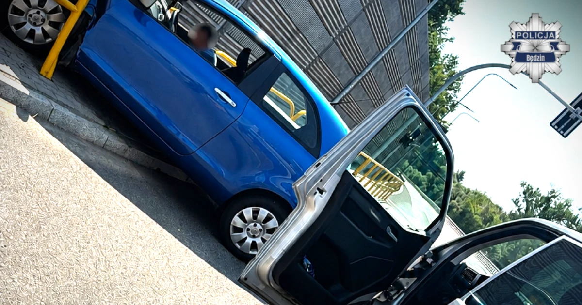 Jechali do warsztatu, wrócili z pościgu. Pijany kierowca Toyoty rozbił auto na barierkach