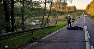 Tragiczny wypadek w Rudach. Nie żyje 19-letnia pasażerka motocykla