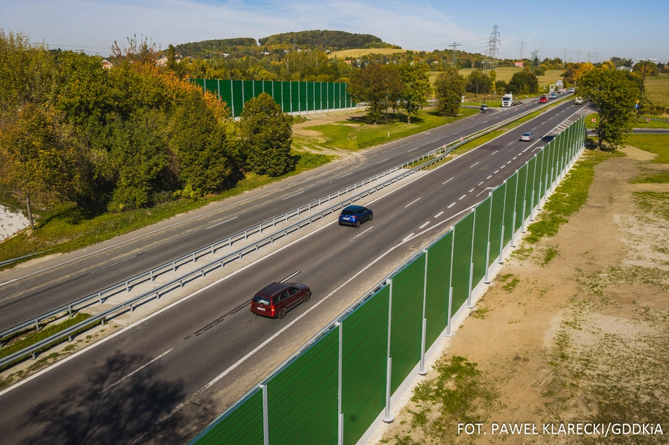 Ciszej na DK86 w Będzinie. Zakończyła się budowa ekranów przy ul. Wolności