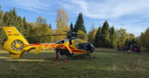 Wypadek w Beskidzie Żywieckim. Po 45-latka przyleciał śmigłowiec LPR