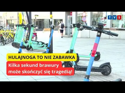 Obrazek YouTube: Hulajnogi elektryczne to nie zabawki!